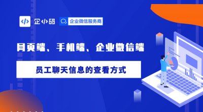 员工聊天记录查看的平台，网页端、手机端查看