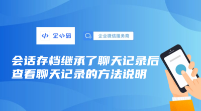 会话存档继承了聊天记录后，查看聊天记录的方法说明